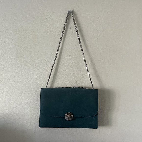 Marc Jacobs Big Trouble Teal Suede Bag - Picture 2 of 13